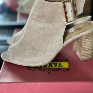 Like new Vaneli peep toe booties